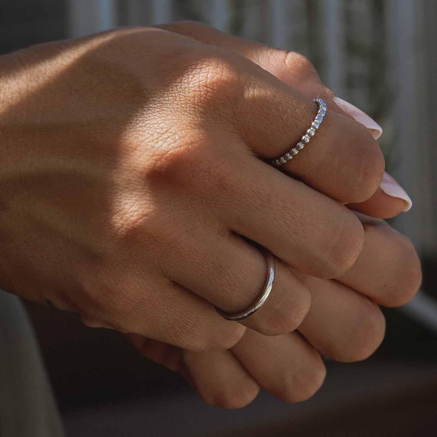 Women's Beaded Stacking Ring