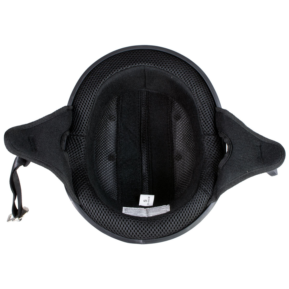 Hot Leathers HLT68 Type-1 Flat Black Flames Motorcycle DOT Approved Skull Cap Half Helmet