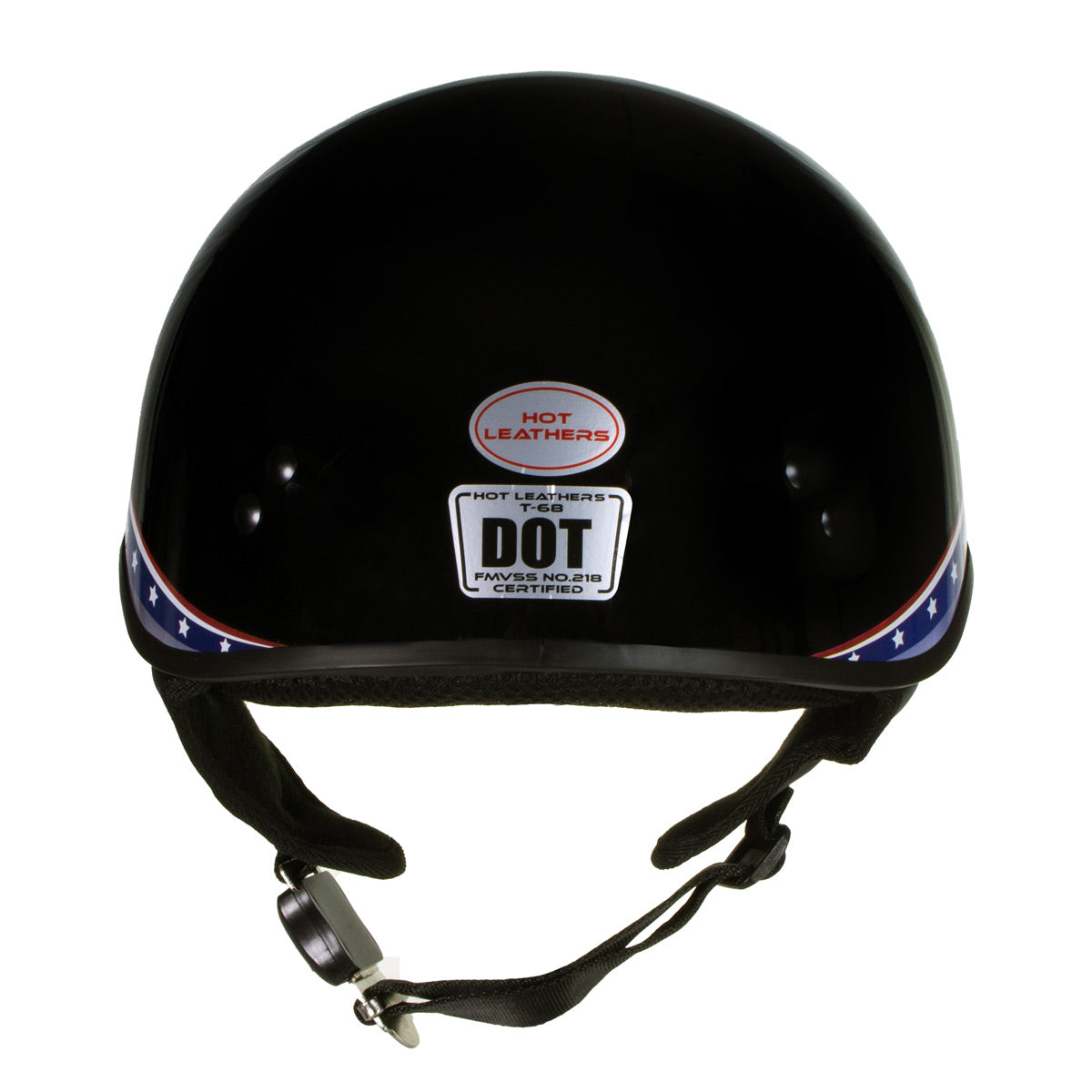 dot approved leather motorcycle helmet Outlaw Helmets T99 Black German Style Half For Men & Women strap with sliding adjuster positions the strap around the ears and neck German Style Motorcycle Helmet, DOT