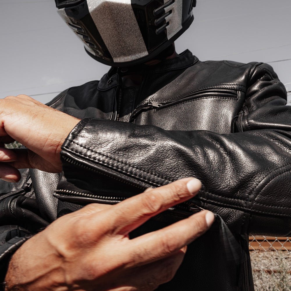 Top Performer Men's Motorcycle Leather Jacket Men's Leather Jacket First Manufacturing Company   