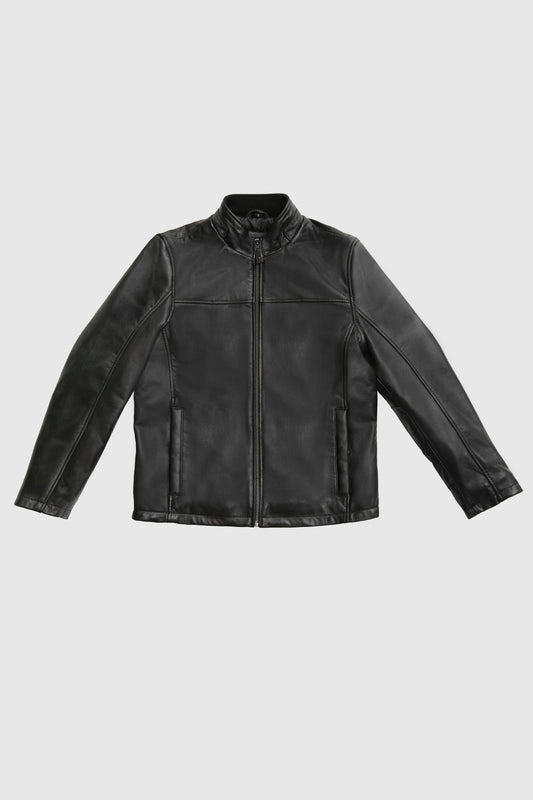 Zain Men's Fashion Leather Jacket (POS) Men's New Zealand Lambskin Jacket Whet Blu NYC S Black 