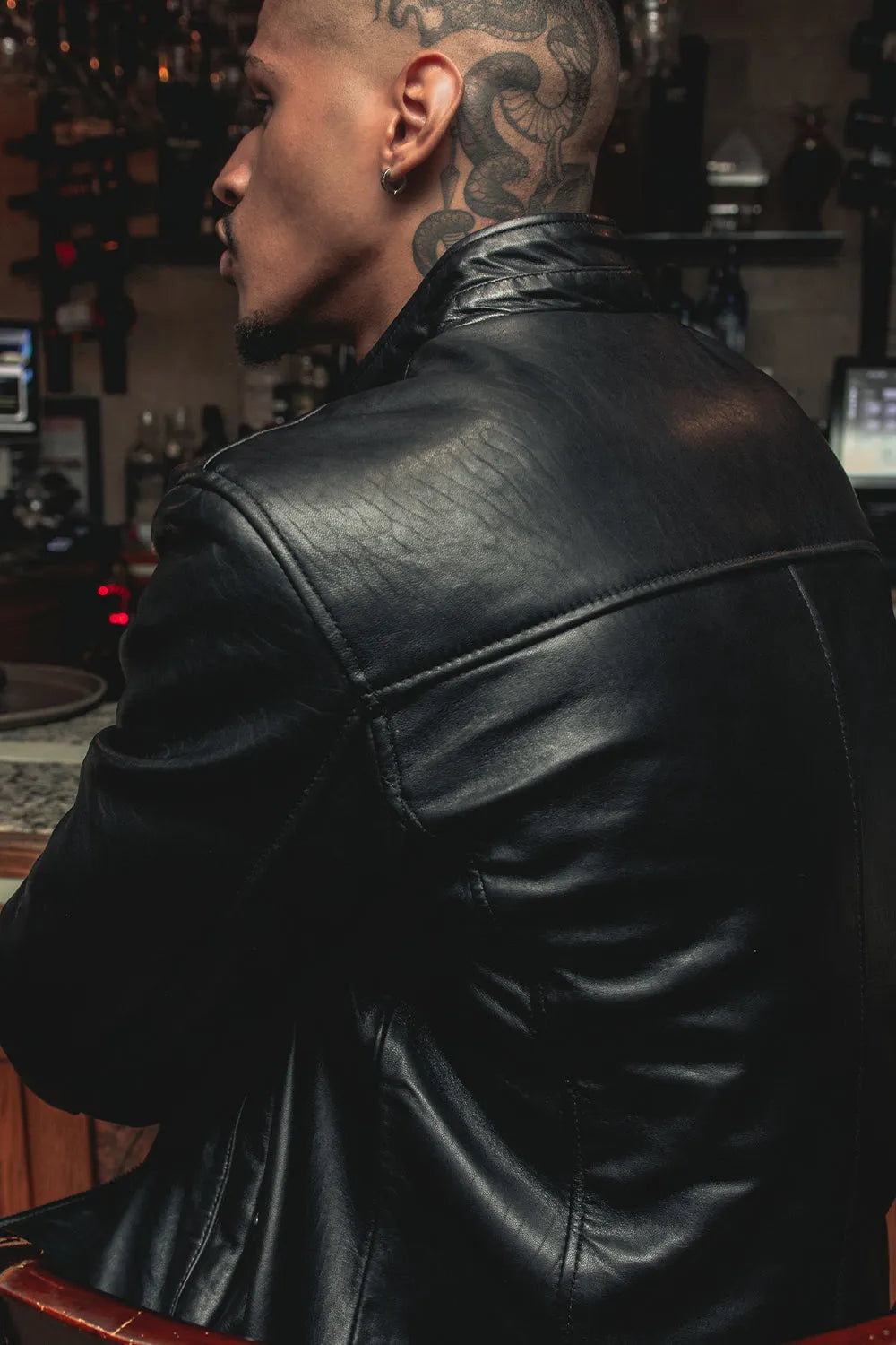 Zain Mens Fashion Leather Jacket Men's New Zealand Lambskin Jacket Whet Blu NYC   
