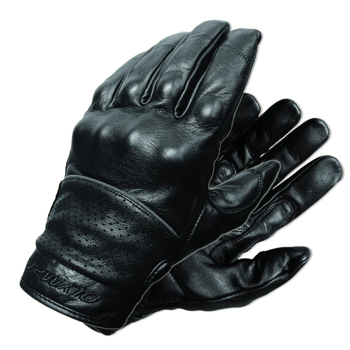 Full Throttle Leather Motorcycle Gloves Olympia Sports
