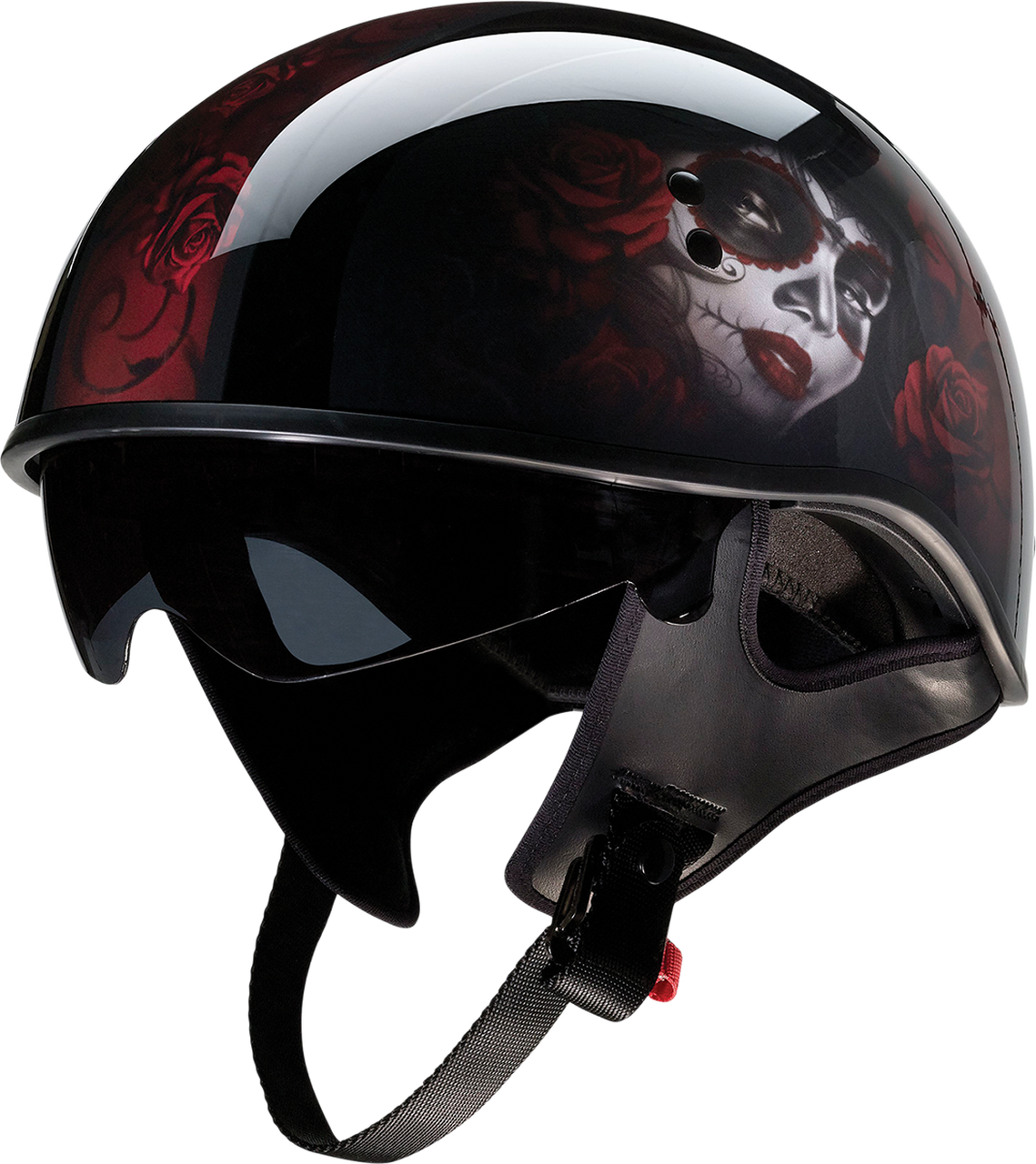Z1R Red Catrina Half Shell - Available In-Store Only – Extreme Biker ...