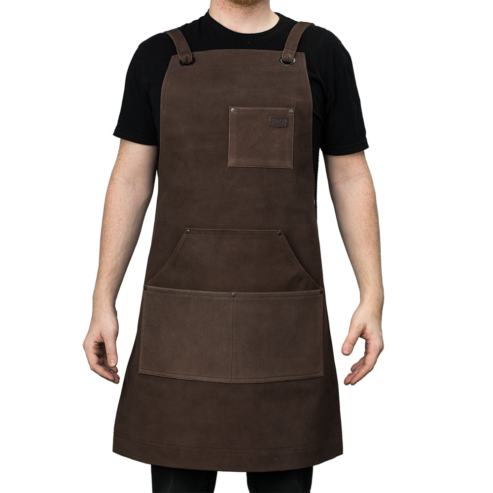 Machinist Apron Accessories First Manufacturing Company Brown Rough Suede  