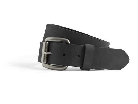 Leather Belt 1 1/2" Belt First Manufacturing Company 34 Black 