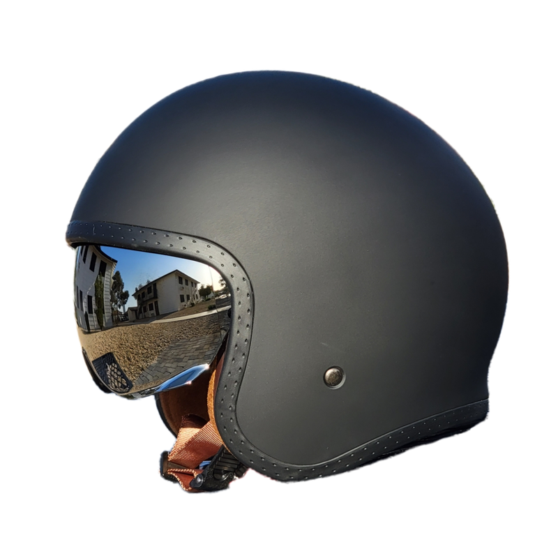 VEGA V-8 Retro Matte 3-4 Helmet