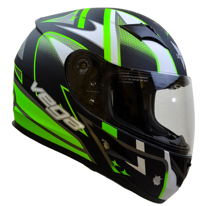 VEGA V-Star Green Full Face Helmet - Available In-Store Only