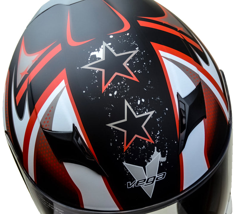 VEGA V-Star Red Full Face Helmet