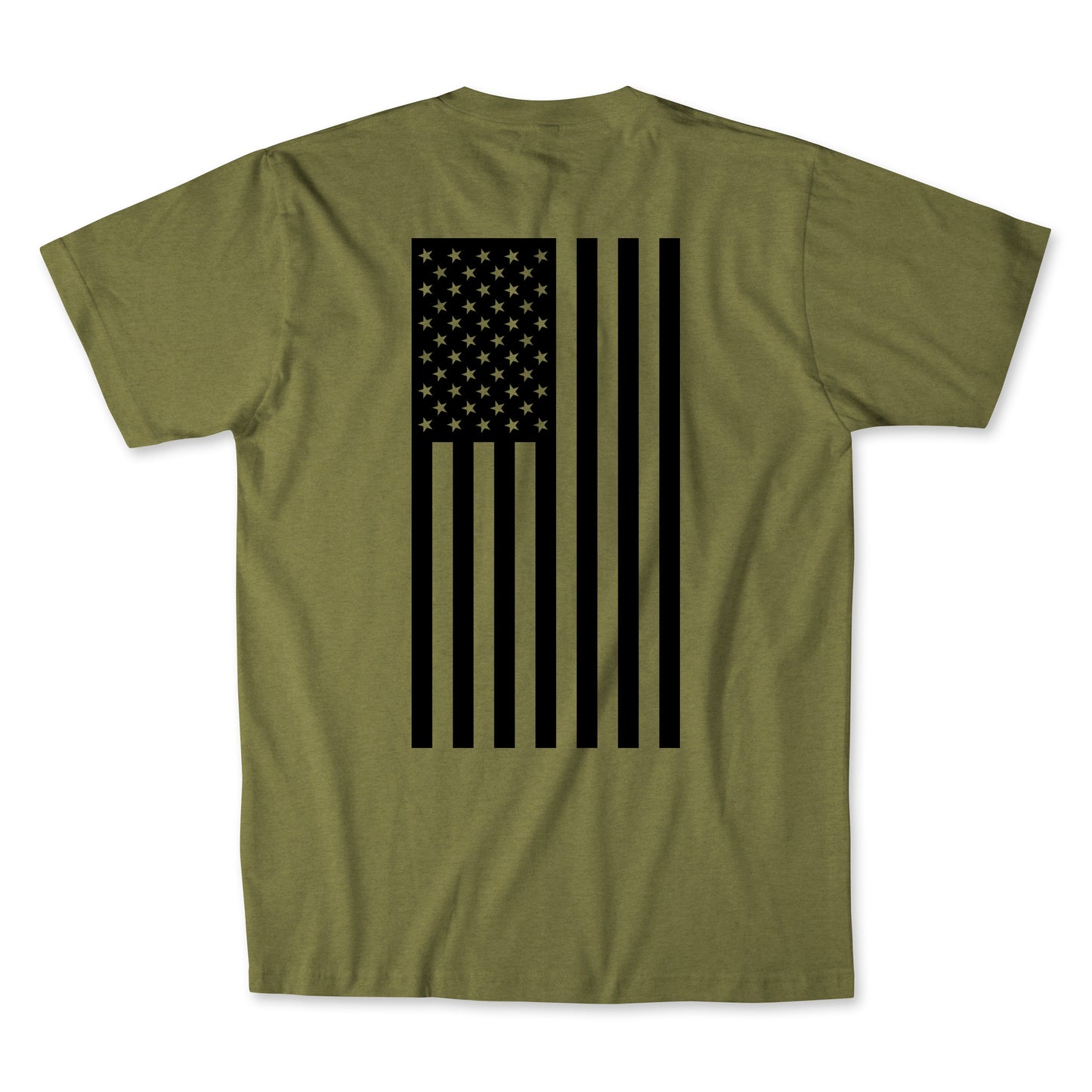 Flag T-Shirt Men's T-Shirt First Manufacturing Company S OLVGR 