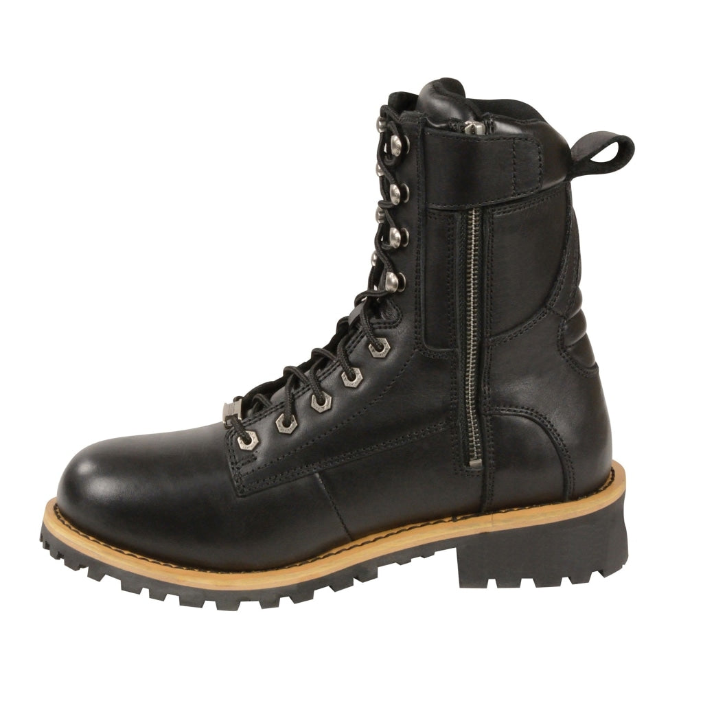 Leather Logger Motorcycle Boot