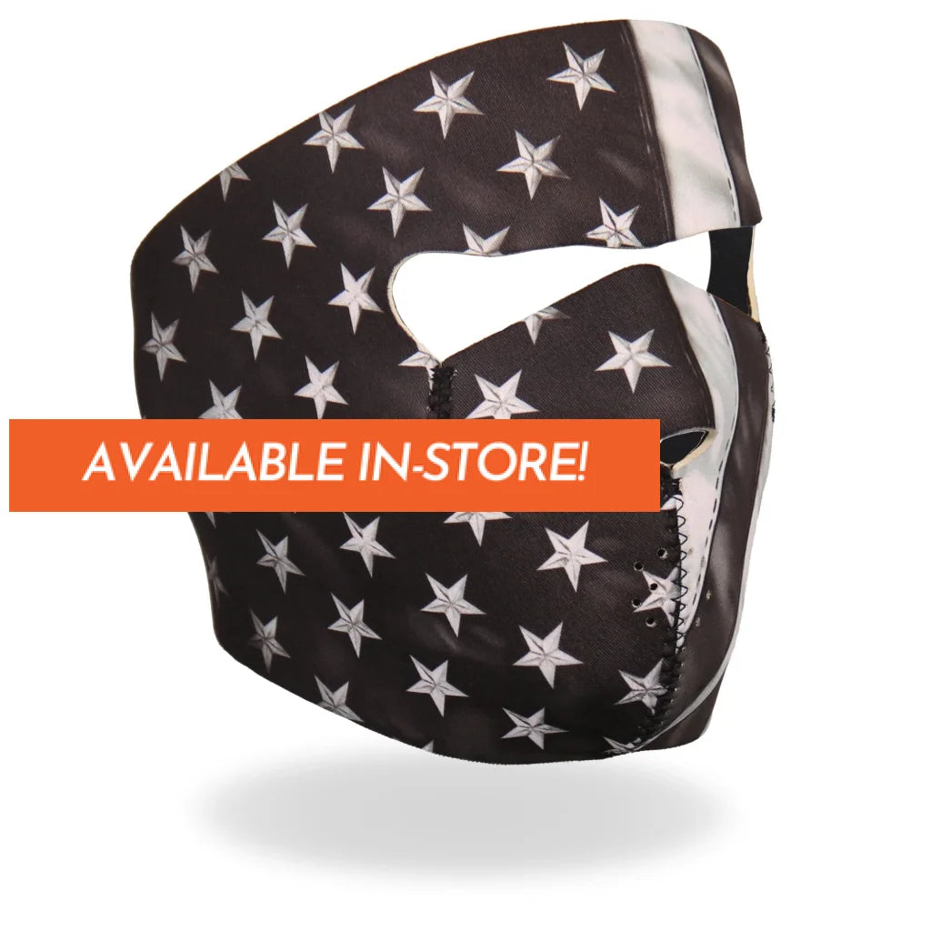 Hot Leathers Black and White Face Mask