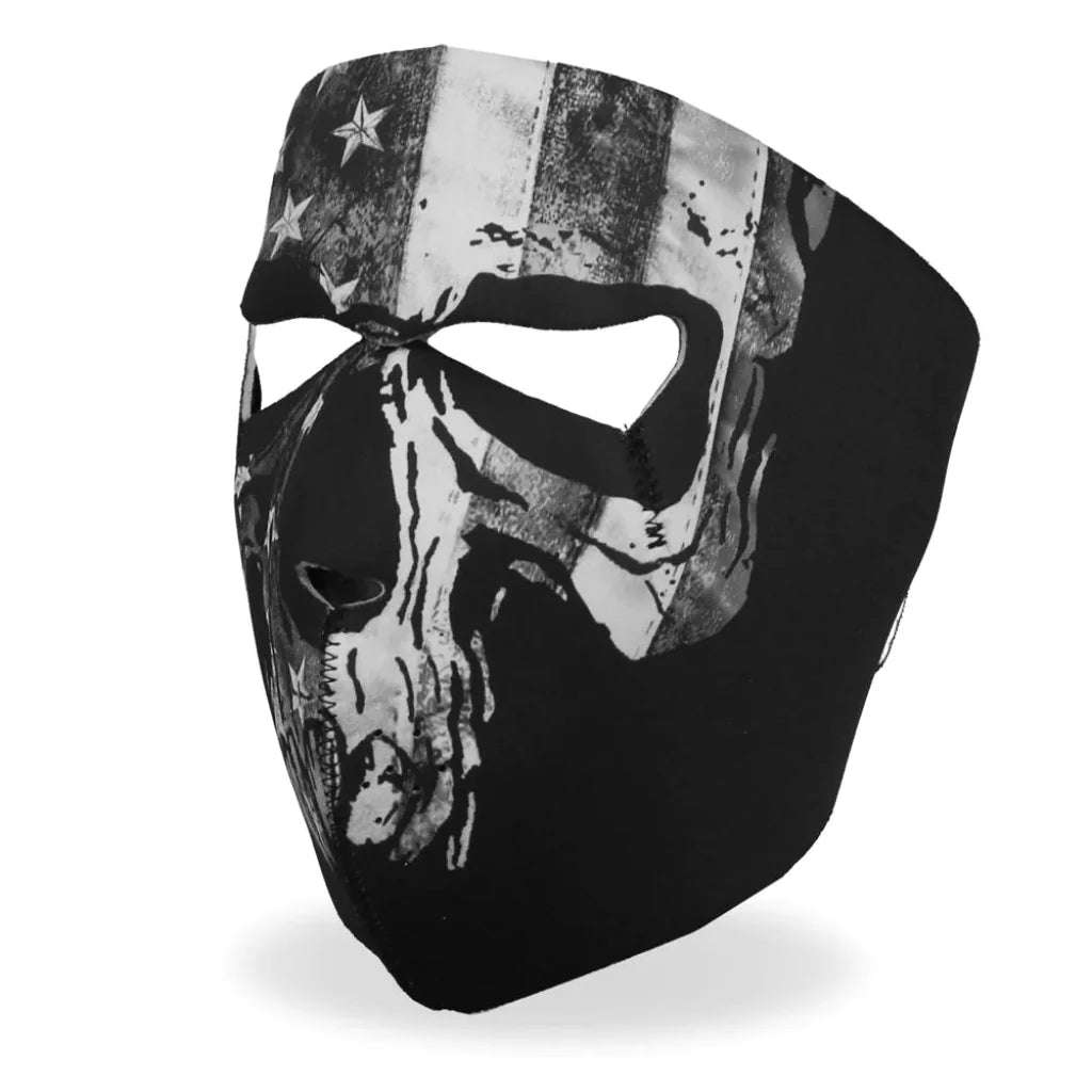 Gray Mask Neoprene Full Face Mask - Gray Skull FMA1034 | Hot Leathers – Extreme ...