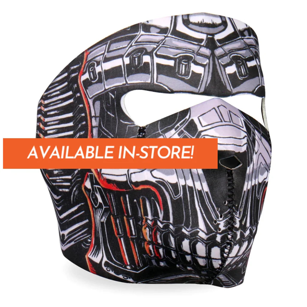 Neoprene Full Face Mask - Robo Skull FMA1022