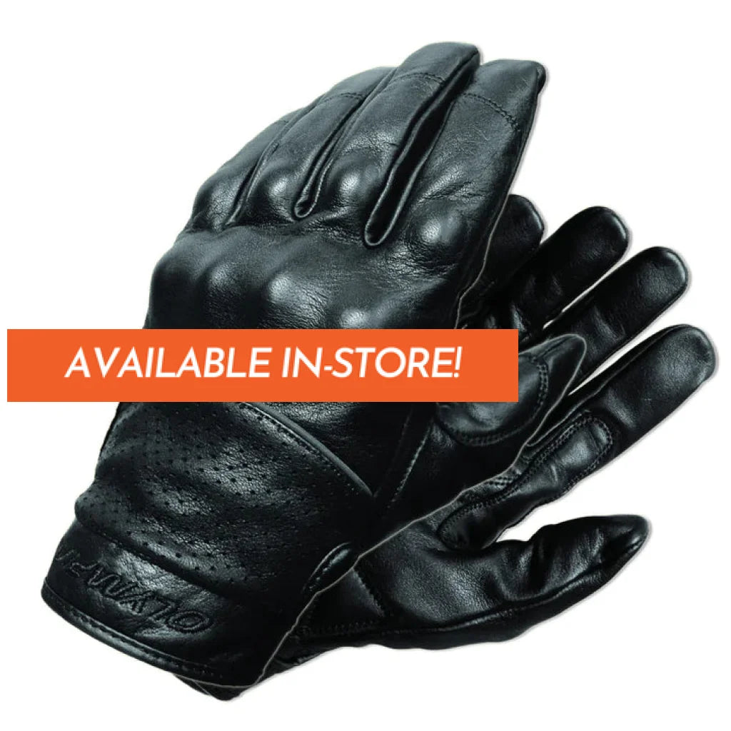 Olympia Full Throttle 04501 Flexible Leather Reinforced Knuckle Motorcycle Gloves | Sports