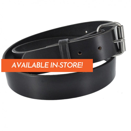 Amish-Made Dressy Leather Belts - 1 inch wide, Clothing and