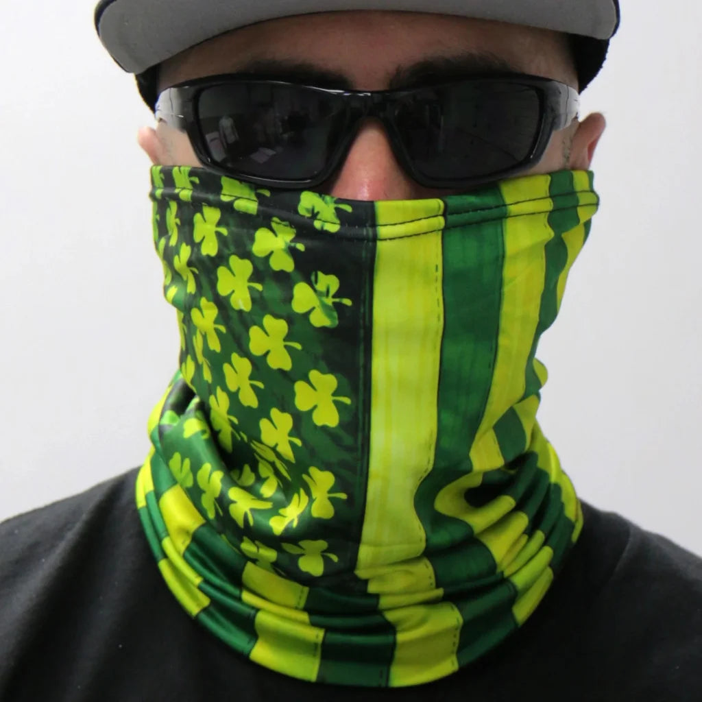 Polyester Neck Gaiter - Shamrock Hwn2007 | Hot Leathers Face Mask