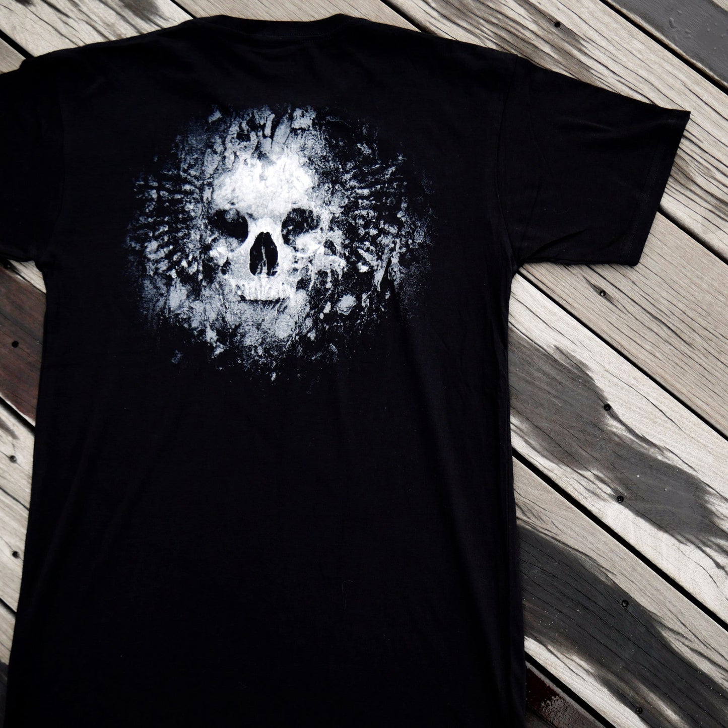 Grave Skull Reflective T-Shirt Men's T-Shirt First Manufacturing Company   